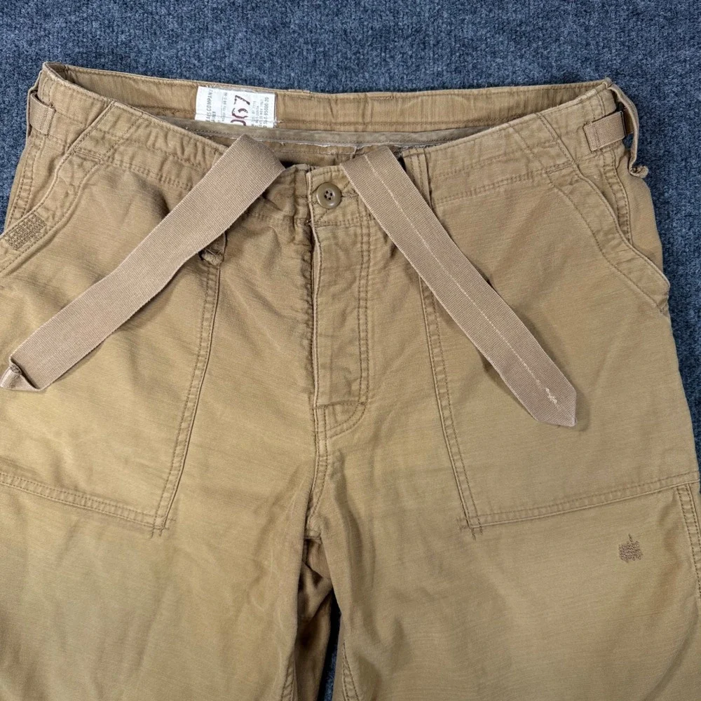 Polo Jeans Co Ralph Lauren Military Surplus Shorts 34 Tan Cargo Y2K Mens Vintage